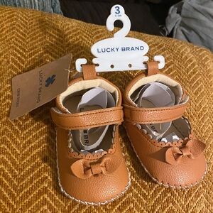 Lucky Brand Brown Baby Walker Shoes